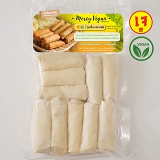 ปอเปี๊ยะเจ vegan spring rolls อาหารเจ แช่แข็ง Mercy Vegan วัตถุดิบเจ อาหารเจพร้อมทาน อาหารมังสวิรัติ