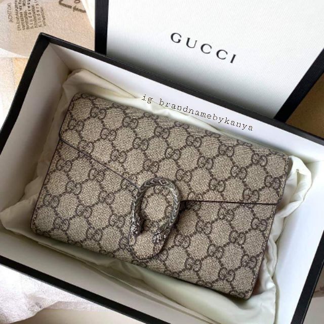Used once Gucci woc dionysus bag y18 สวยหนังหอมใหม่มาก ยาแนวยังเต็มสวย แท้100%