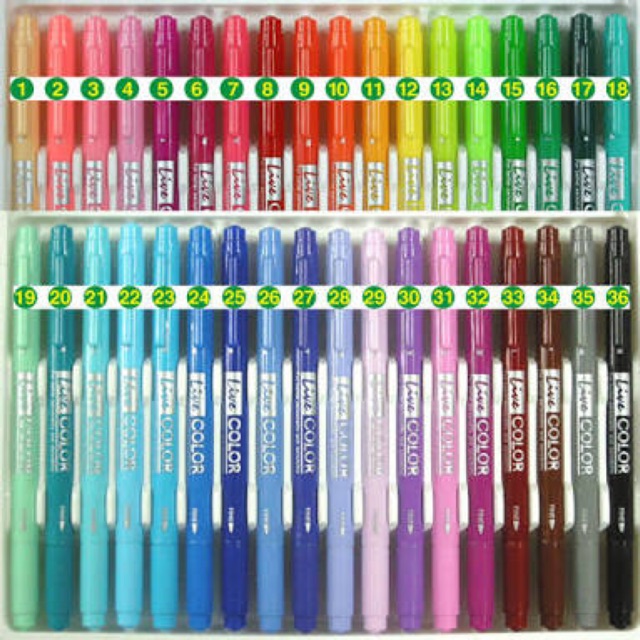ปากกาสี monami Live COLOR (เบอร์สีที่1-20)