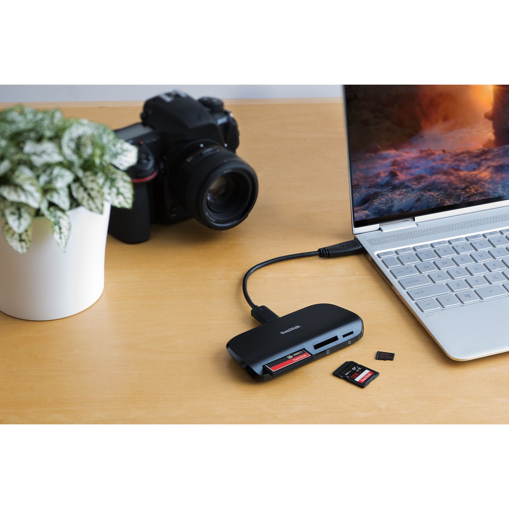 SANDISK Card reader ImageMate PRO USB Type C Multi-Card Reader/Writer ตัวอ่าน SDcard CF micro SD แท้