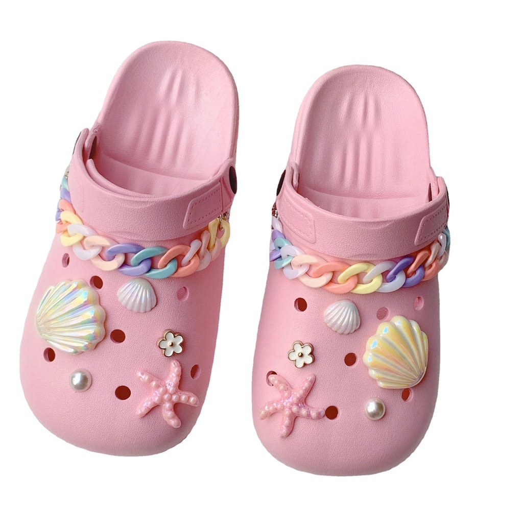 Crocs Jibbitz Seashell Starfish DIY Set รองเท้าปุ่มเสน่ห์