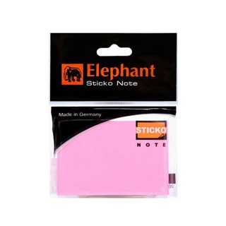 Elephant ตราช้าง กระดาษโน๊ต กระดาษโน๊ตกาวในตัว Post It สีชมพูนีออน 2X3 นิ้ว