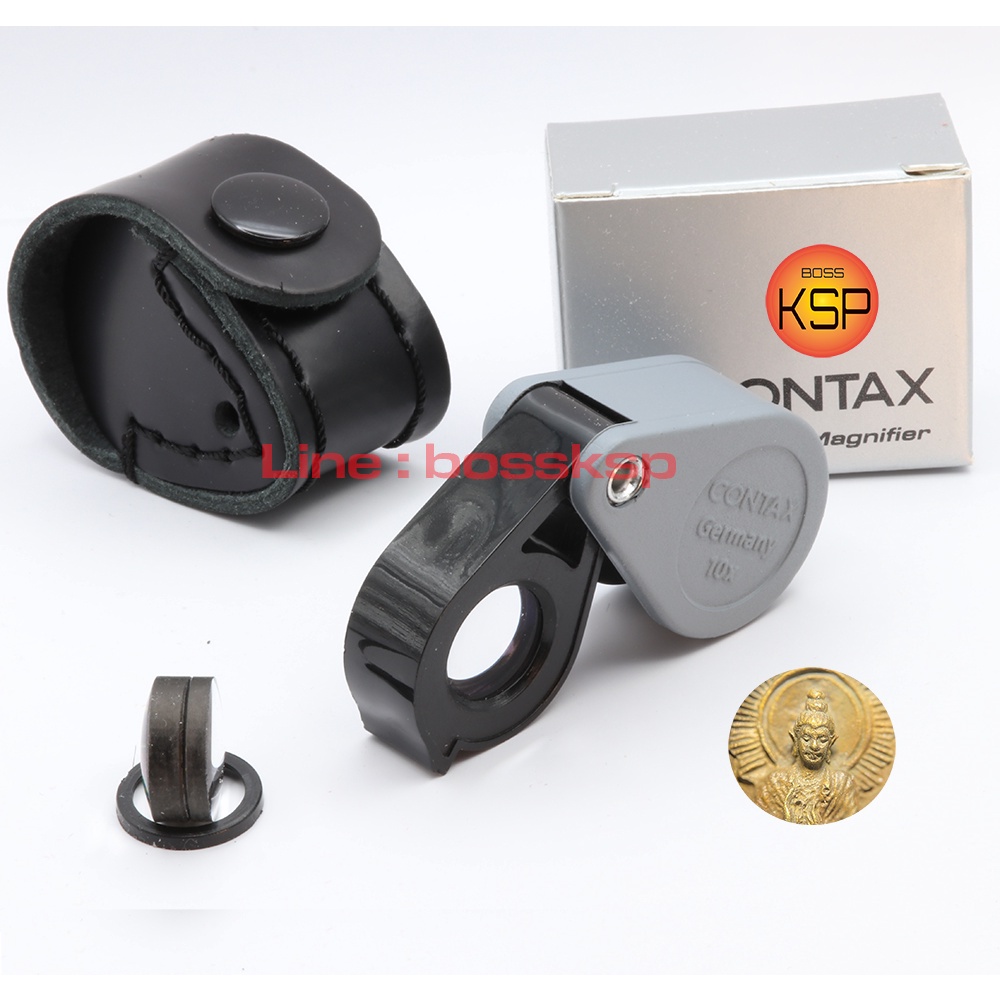 กล้องส่องพระ CONTAX 10x ( สีเทา )หน้าเลนส์ 13มม พร้อมซองหนัง มัลติโค้ตตัดแสง อพาเนติเลนส์ เทียบเท่ากล้องเทพแต่ราคาบ้านๆ