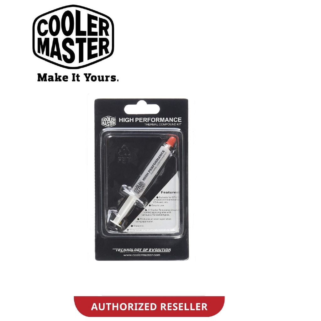 Cooler Master HTK-002 CM Thermal Paste Metal Oxide White Silicone Compound Kit (HTK-002-U1)