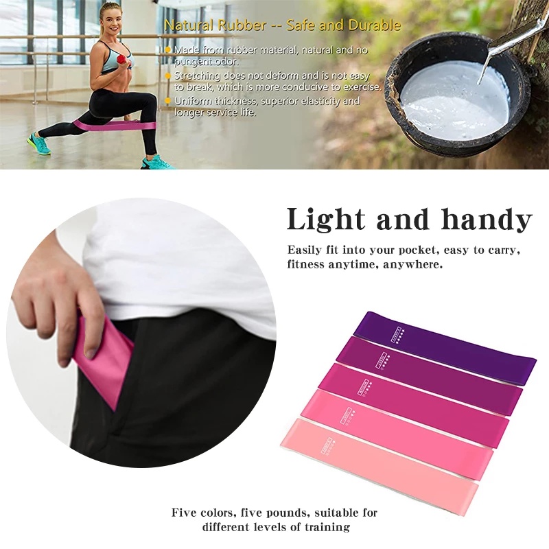 GYM ยางยืดออกกําลังกาย ยางยืดวงแหวนออกกำลังกาย ยางยืดออกกำลังกาย ยางยืดสะโพก ออกกำลังกาย กระชับต้นขาและก้น - รูปที่ 4