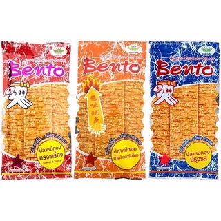 พร้อมส่ง Bento เบนโตะ ปลาหมึกอบทรงเครื่อง 5 กรัม แพ็ค 12+1 ซอง