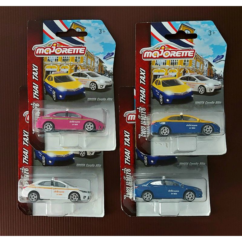 Majorette รถเหล็ก1/64 Thai Taxi แท็กซี่ไทย (แพ็คไม่สวย)  ชุดแท็กซี่ภูเก็ต