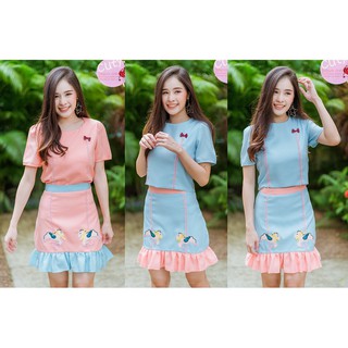 ORDER No. 030-8 Lovely Brand Set สีฟ้า