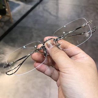 Wy Ting แว่นตา ไร้กรอบ สีฟ้า -0°-500° (พร้อมส่ง)