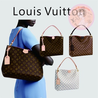 Shopee ลดกระหน่ำ 🔥ของแท้ 100% 🎁Louis Vuitton Brand New GRACEFUL Medium Handbag