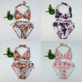 ชุดว่ายน้ำผู้หญิง Halter Bikini บิกินี่คอขวด ผูกคอ สุดเซีกซี่ ฮอทเซลล์