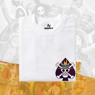 One Piece - Portgas D. Ace โลโก้กระเป๋าพิมพ์เสื้อเชิ้ตพิมพ์ลาย 8N*