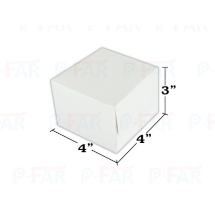 กล่องเค้กชิ้น ขนาด 4x4x3 นิ้ว (100 ใบ)MS018_INH109