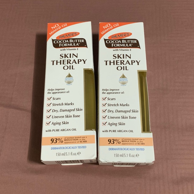 (ขวดใหญ่พร้อมส่ง)palmer’s cocoa butter formula skin therapy oil with vitamin E 150ml