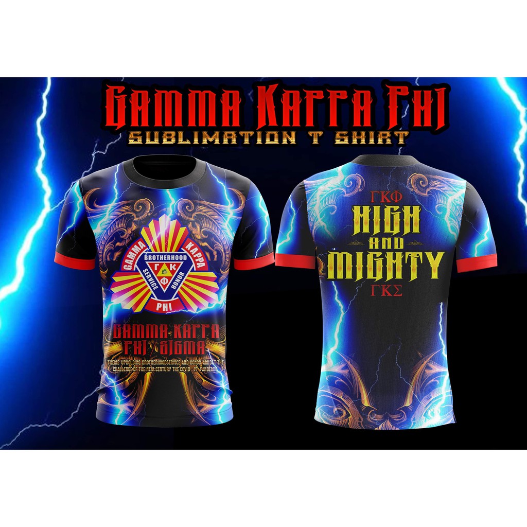 2021 แฟชั่น Gamma Kappa Phi Full Sublimation T เสื้อผู้ชาย 3D T เสื้อขนาด XXS-6XL