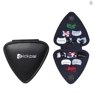 [RCCT] Pickpal กระเป๋าหนัง สําหรับใส่ปิ๊กกีตาร์อะคูสติก กีตาร์ไฟฟ้า 12 ชิ้น