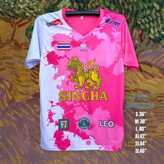 เสื้อกีฬา GA02ลายสิงห์คอวี
