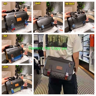 Outlet ของแท้ 🎀 Coach C4020 กระเป๋าสะพายข้างผู้ชาย/แพ็คเกจบุรุษไปรษณีย์/กระเป๋าสะพายผู้ชาย/Track Messenger