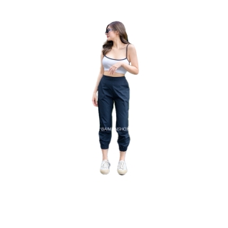 SpinnyHouse กางเกงขาจั้ม เอวสม็อก ✅กระเป๋า2ข้าง SPORT GIRL เลิศมากค่ะ🥰 กางเกงขาจั้ม บันได ขาจั้ม P601A