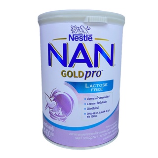 NAN Goldpro Lactose Free นมแนน แลคโตสฟรี สูตรปราศจากน้ำตาลแลคโตส ขนาด 400 กรัม ( 1 กระป๋อง )