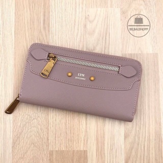 LYN LONG WALLET (outlet) สีชมพูนู้ด