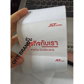 ลาเบลกระดาษความร้อน สติ๊กเกอร์ ลาเบล J&amp;T ขนาดมาตรฐาน ม้วนใหญ่ 250 ชิ้น ลาเบล 100x180 ลาเบล J&amp;T ขายเป็นม้วน พร้อมส่งค่ะ