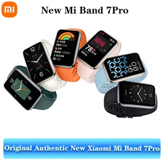 ของแท้ Xiaomi Mi Band 7 Pro พร้อม GPS สร้อยข้อมืออัจฉริยะ หน้าจอ AMOLED ออกซิเจนในเลือด ฟิตเนส แทรกเกอร์ กันน้ํา Mi Band 7 Pro