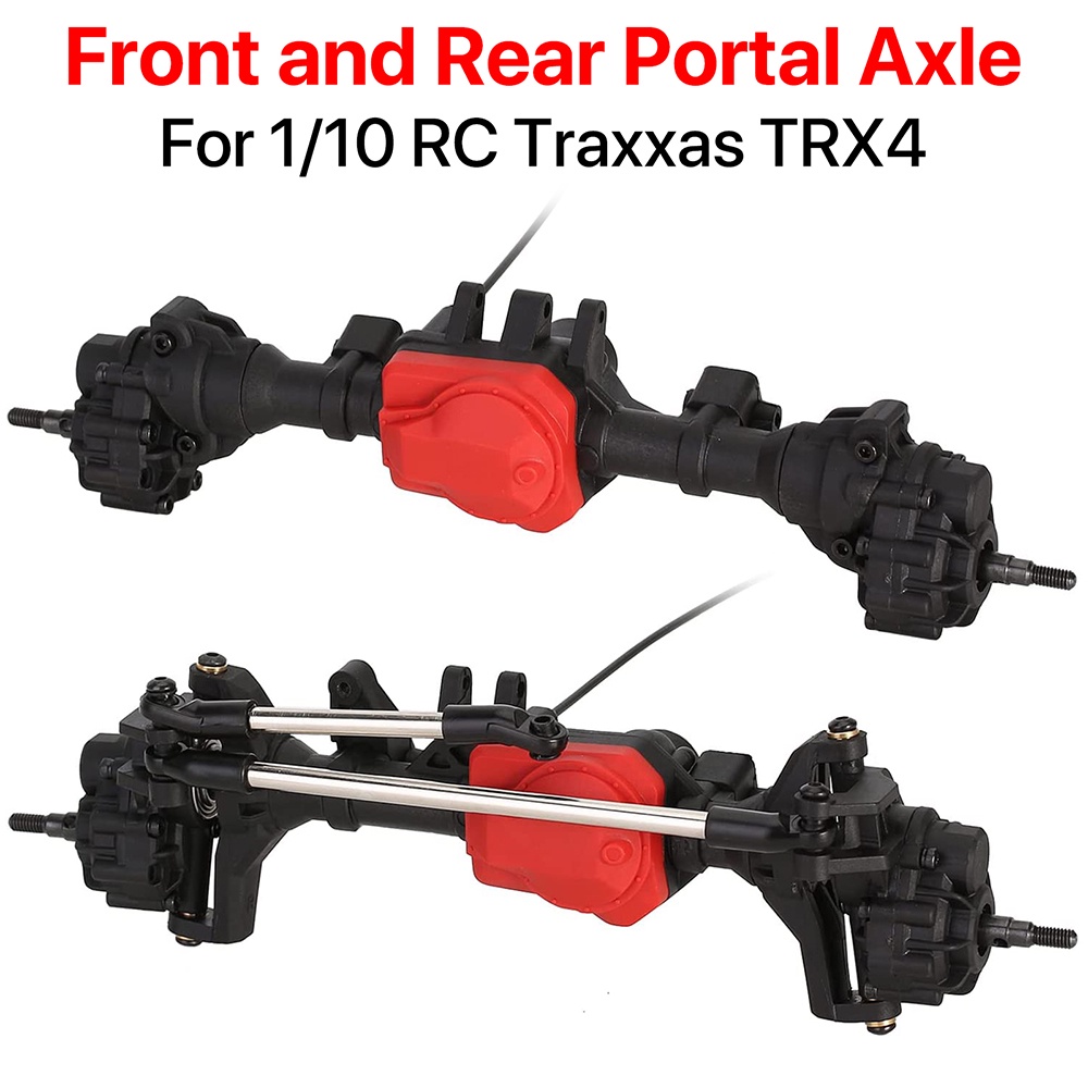 RC Portal Axles 1/10 ด้านหน้าด้านหลัง T-lock สําหรับ Traxxas TRX-4 RC Crawler รถอะไหล่อัพเกรด