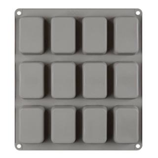 Rectangular silicone mold พิมพ์ซิลิโคน ทำขนม โมล์สบู่ ลายสี่เหลี่ยม