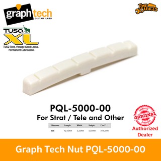 Graph Tech TUSQ XL Slotted Flat or Curved Nut 42.85mm PQL-5000-00 for Strat Tele and other นัทกีต้าร์