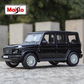 โมเดลรถยนต์ Maisto 1:24 2019 Mercedes-Benz G500 G-Class สีดํา ของเล่นสําหรับเด็ก