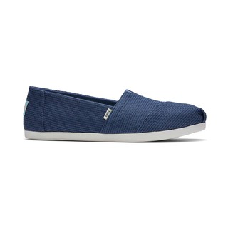 TOMS รองเท้าลำลองผู้หญิง แบบสลิปออน (Slip on) รุ่น Alpargata Seasonal Slate Blue Repreve Our Ocean รองเท้าลิขสิทธิ์แท้