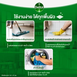 Dettol เดทตอล น้ำยาฆ่าเชื้อเดทตอล น้ำยาฆ่าเชื้อโรคไฮยีนมัลติ-ยูสน้ำยาถูพื้น 1000มล.X2 (แพ็กเกจอยู่ระหว่างการเปลี่ยนแปลง)