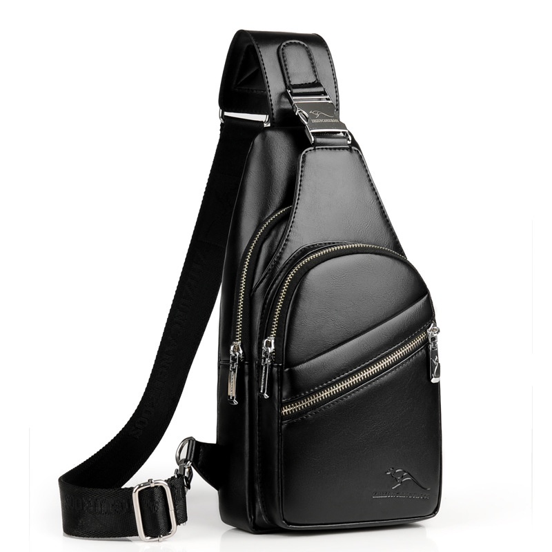 กระเป๋าหนังแฟชั่น สะพายหลังไหล่ Messenger สำหรับผู้ชาย กันน้ำ ขนาดใหญ่ Satchel