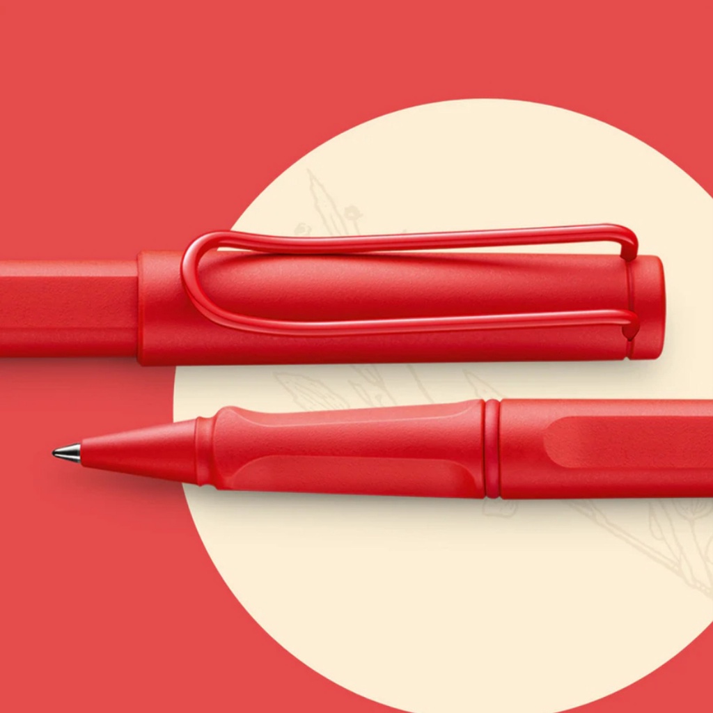 LAMY safari rollerball pen strawberry 2022 limited edition (ปากกาลามี่ ด้าม-คลิปสีแดง) ราคา ถูกที่สุด ดีลบีเคเค แกลเลอรีภาพที่ 2