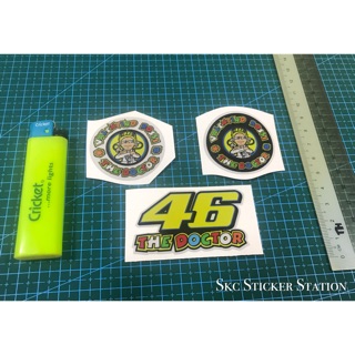สติกเกอร์ พิมพ์ลาย The Doctor Kecil Laminate diecut 46 Vr 46 thedoctor สําหรับติดตกแต่ง 46 ชิ้น