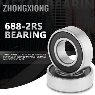 Zhongxiong 688-2Rs ลูกปืนยางปิดผนึก 8X16X5 มม. 10 ชิ้น