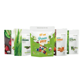 NARAH (นราห์) HAPPY FAMILY SET (Alfalfa Redbeet 4Greens Carrot Green Juice) ผงน้ำผักพร้อมชง 5 ชนิด