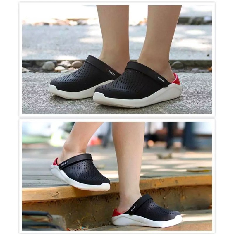 （พร้อมส่ง）ขาย crocs Literide พรีเมี่ยมของแท้รองเท้า (อย่างเป็นทางการ)รองเท้าชายหาด