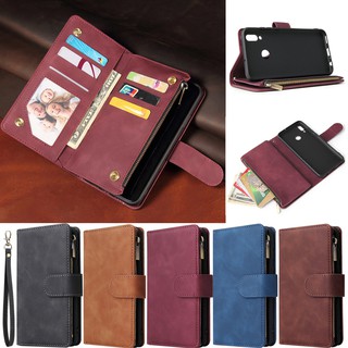 เคสโทรศัพท์หนังแบบพับได้สําหรับ Xiaomi Poco F2 Pro Redmi 8 8A Note 8 Pro Note 8T Note 7 Pro Note 7s Reami 7a multifunctional wallet flip Soft cover protects the case