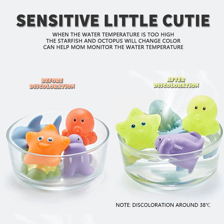 ของเล่นอาบน้ํา อ่างอาบน้ํา รูปสัตว์ เต่า ฉลาม สิงโต เป็ด ลอยน้ํา สเปรย์น้ํา ของเล่นเด็ก ของเล่นในห้องน้ํา - รูปที่ 2