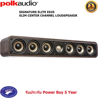 Polk SIGNATURE ELITE ES35 SLIM CENTER CHANNEL LOUDSPEAKER FOR HIGH-RESOLUTION HOME THEATER SOUND