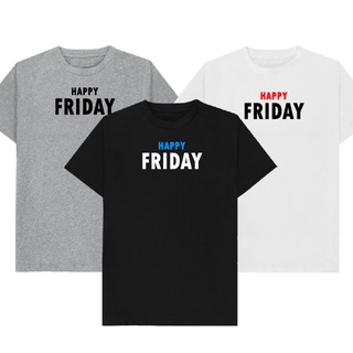 เสื้อยืดลาย Happy friday เก็บเงินปลายทาง ตรงปก 100%