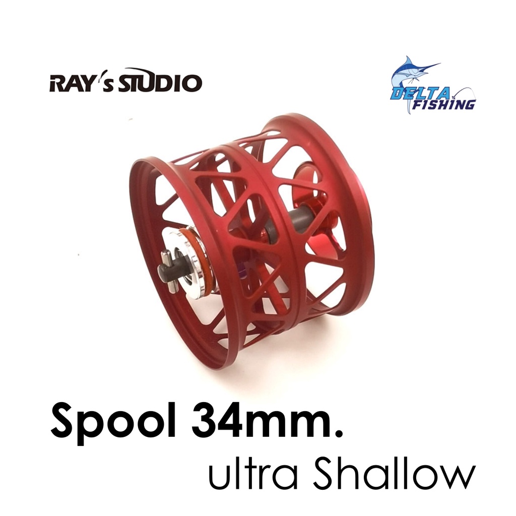 Spool Ray's Studio ตื้นที่สุด ขนาด 34mm สำหรับรอก Daiwa Steez / ss sv / Ryoga / T3 / Td-Z ของแต่งรอก