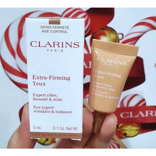 บำรุงรอบดวงตา ลดเลือนริ้วรอย แท้💯%Clarins Extra-Firming Yeux Eye Expert Wrinkle &amp; Radiance 3ml. มีฉลากไทย