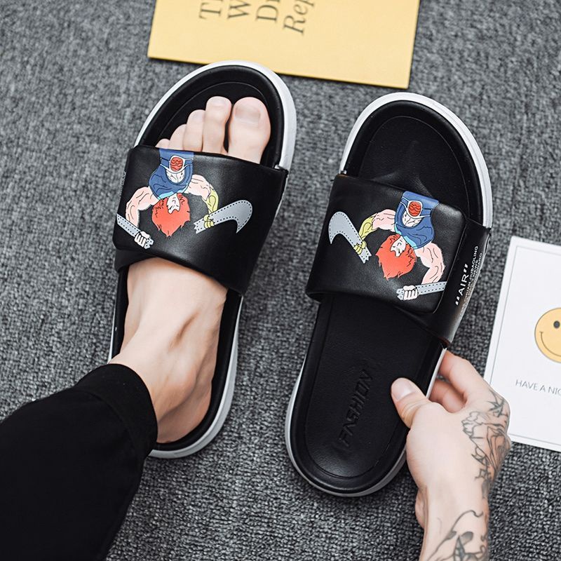 Magic Paste Slipper คู่รักเทรนด์แฟชั่นเทรนด์เกาหลีส่วนบุคคลลากกลางแจ้ง ...