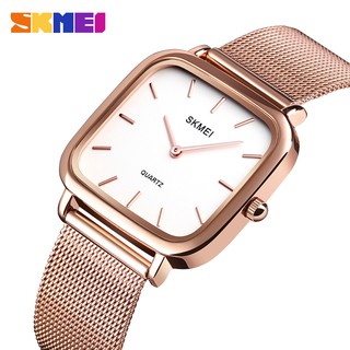 SKMEI Stainless Steel Watch Casual Simple Women Watches