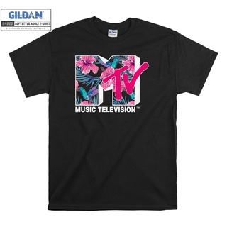 T-shirt  Gildan เสื้อยืด โอเวอร์ไซซ์ พิมพ์ลายดอกไม้เขตร้อน MTV Hummingbird สําหรับเด็ก Unisex 7111S-5XL