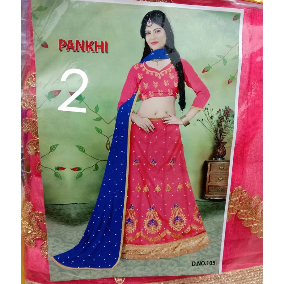 Lehengga / Semi Stitching / คอลเลกชัน Bollywood / เย็บครึ่ง / indian lehengga / kajol lehengga / ตาข