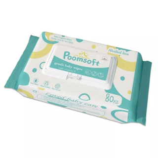 【จัดส่งตลอด 24 ชม】Poomsoftถูกสุดๆ ส่งไว Baby Wipes 80แผ่น ถูกที่สุด ทิชชู่เปียกสําหรับเด็ก กระดาษเปียก ทิชชูเปียก